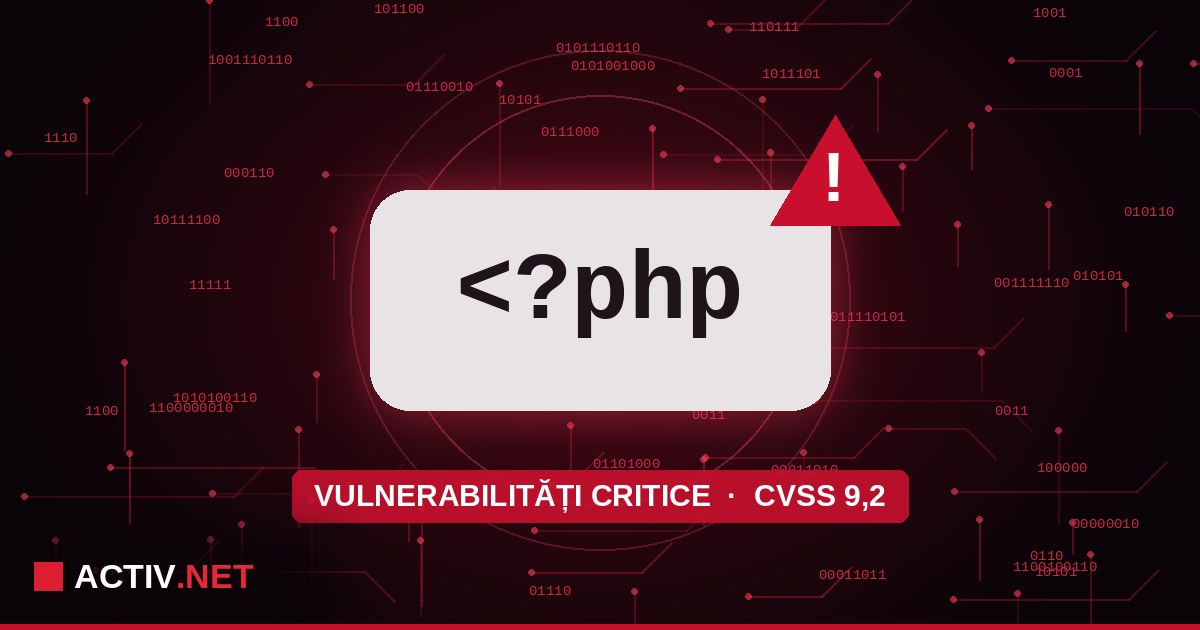 Două vulnerabilități critice în PHP: actualizări de urgență azi, la ora 17:00