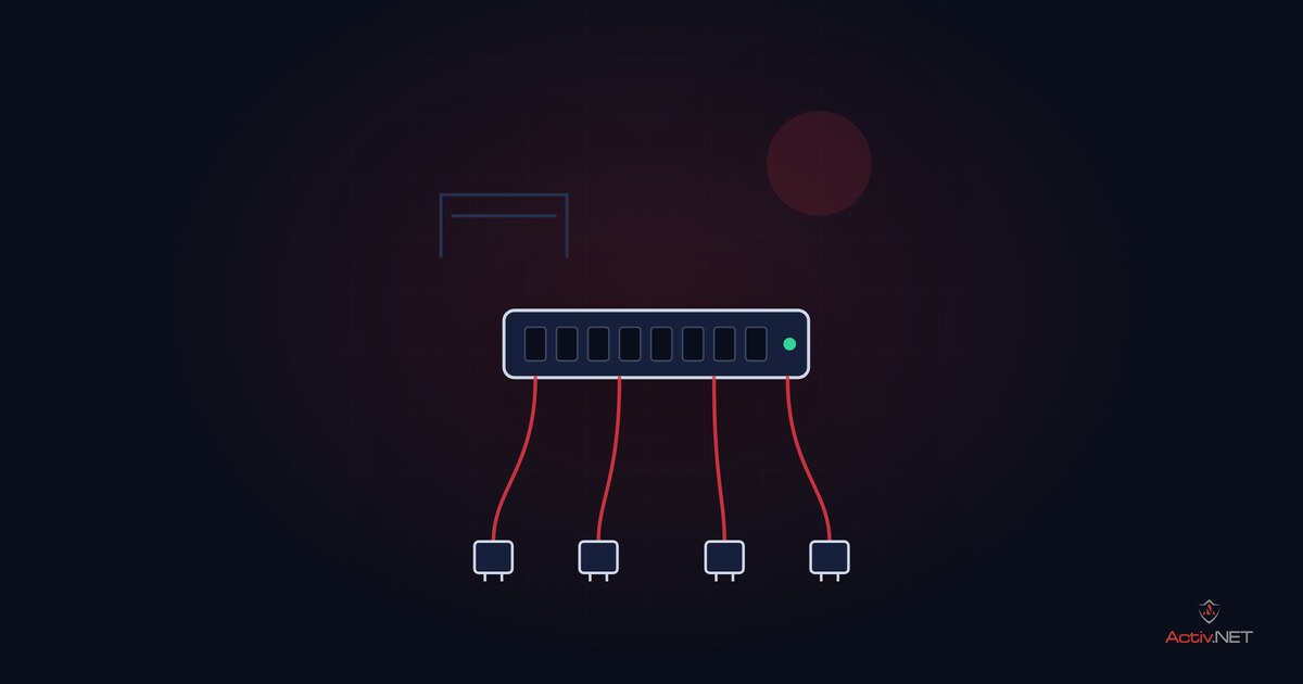 Rețea cablată cap-coadă, cu switch UniFi